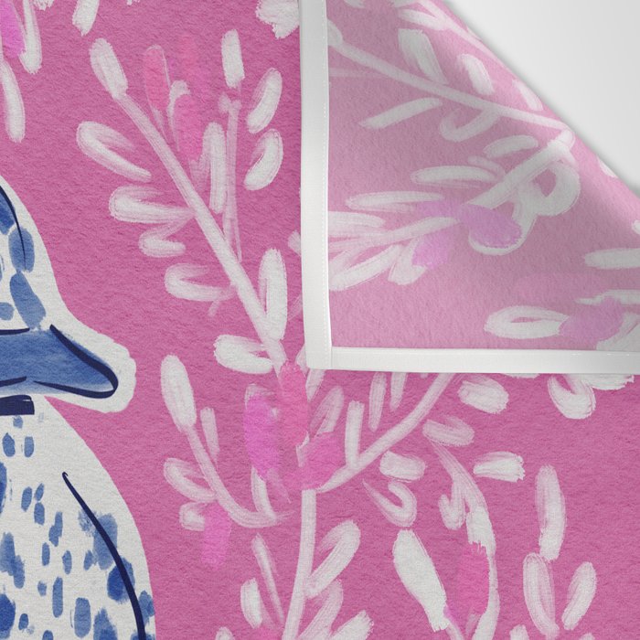 Chinoiserie Pink  Wall Tapestry Gallery Image 3