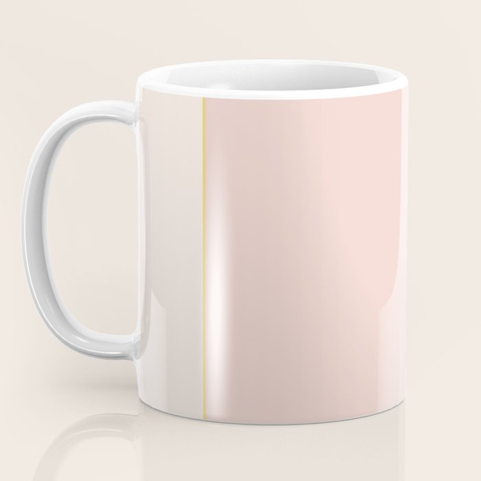 Subtle Spring Color Block - Soft Pink Coffee Mug Gallery Image 3