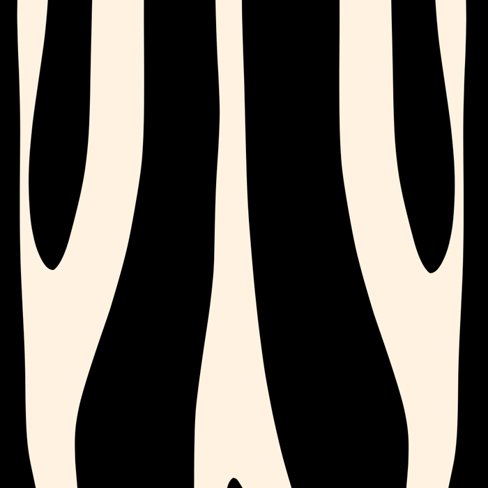 Strange Forest Minimal Modern Abstract Pattern in Black and Almond Cream Coffee Mug Gallery Image 2