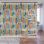 Surfboard white  Wall Mural Gallery Image 1