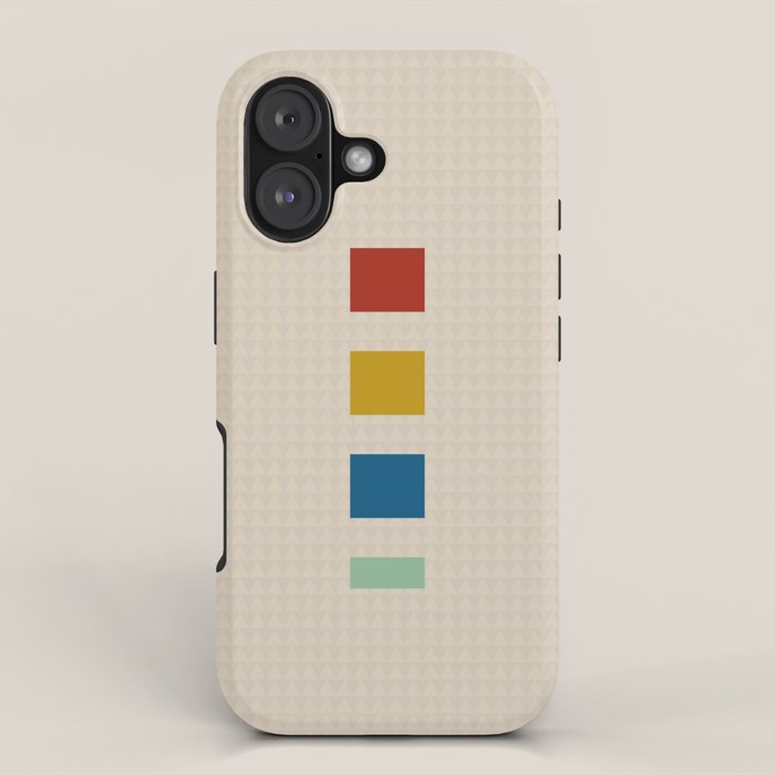 four elements II tweed and primary colors iPhone Case Gallery Image 1