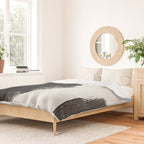 brush stroke black white painted II Duvet Cover Gallery Image 2