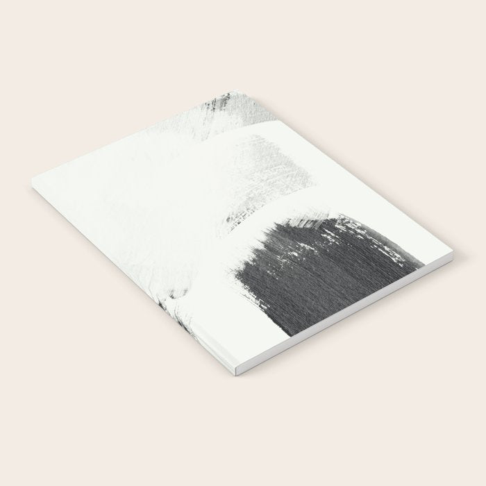brush stroke black white painted II Notebook Gallery Image 2