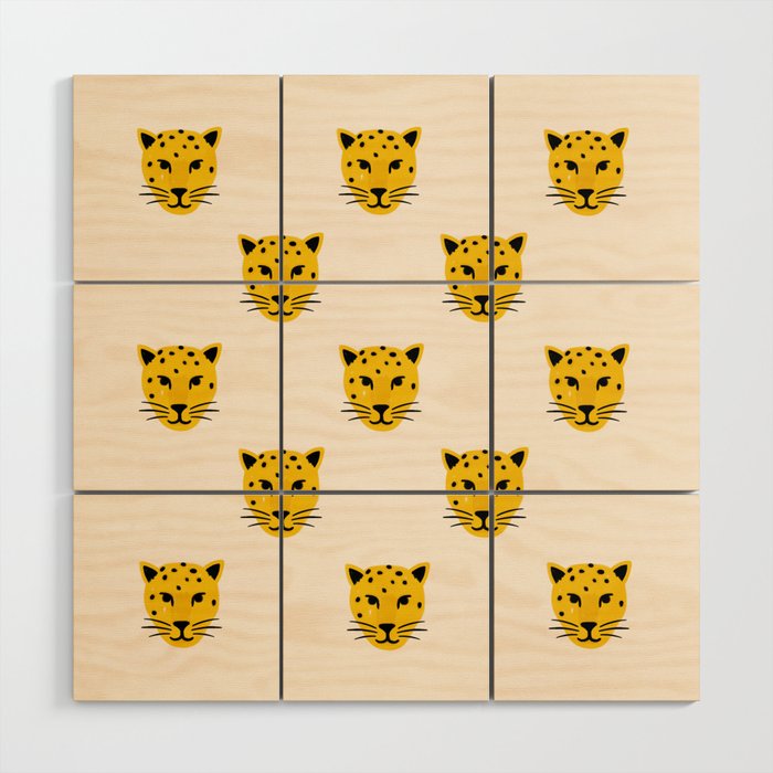 Summer Leopards Wood Wall Art Gallery Image 1