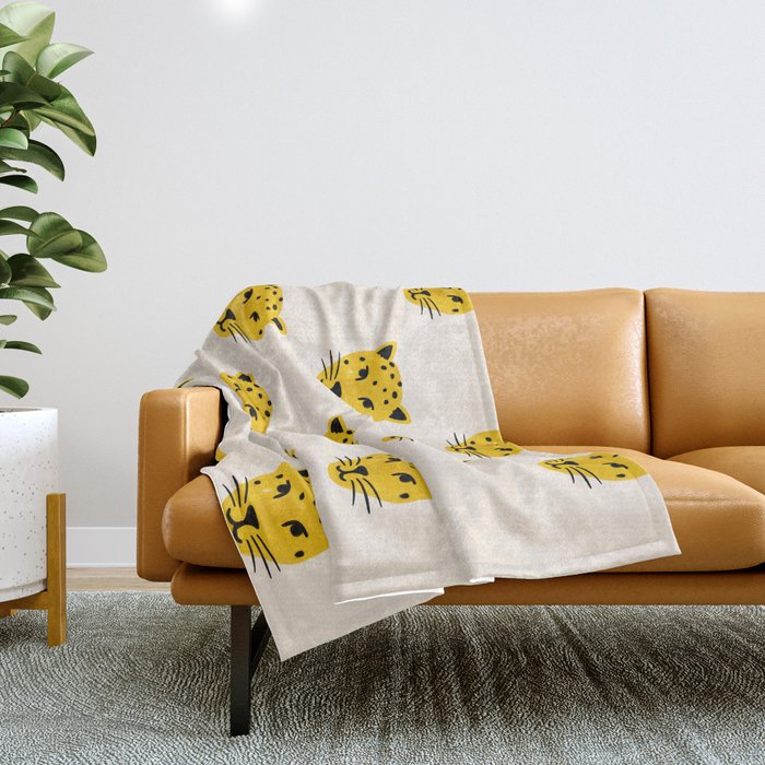 Summer Leopards Throw Blanket Gallery Image 1