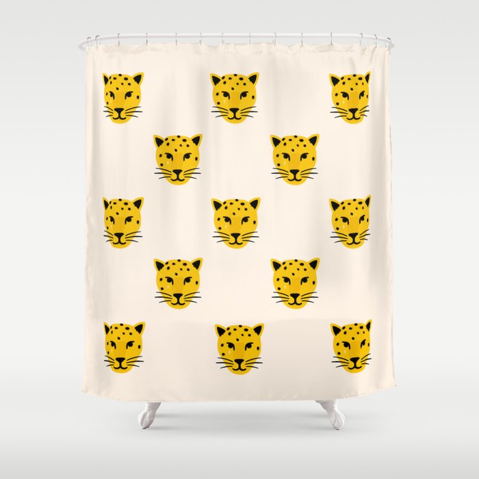 Summer Leopards Shower Curtain Gallery Image 1