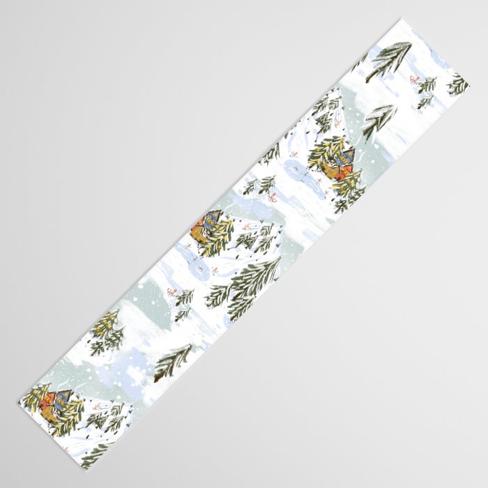 Winter wonderland illustration  Table Runner Gallery Image 3