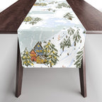 Winter wonderland illustration  Table Runner Gallery Image 1