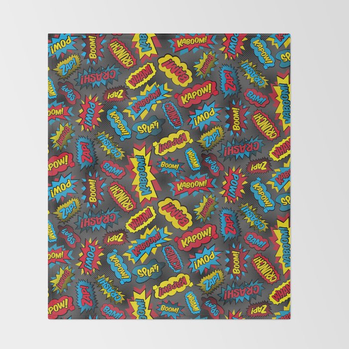 Super Words! Throw Blanket Gallery Image 2