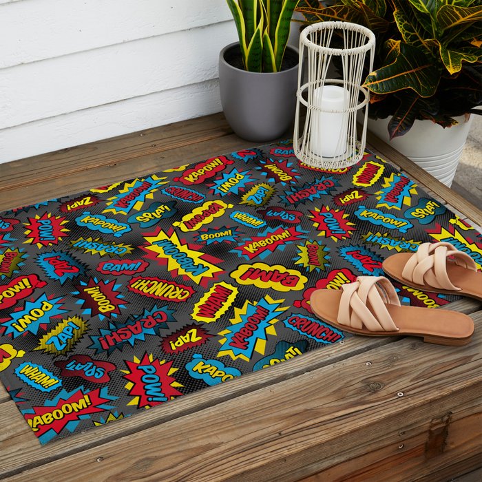 Super Words! Outdoor Rug Gallery Image 2