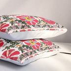 Bukhara Suzani  Antique Embroidery Print Pillow Sham Gallery Image 3