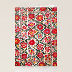 Bukhara Suzani  Antique Embroidery Print Stationery Card Gallery Image 2