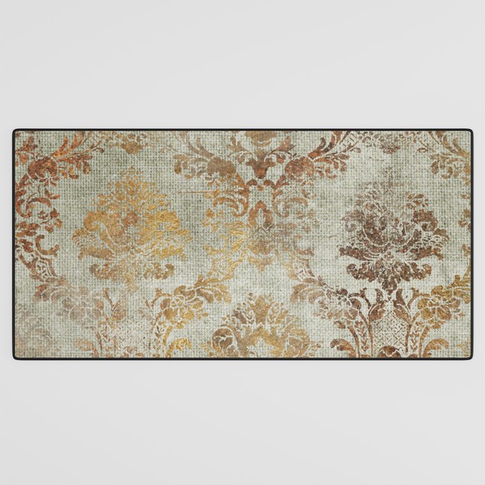 Aged Damask Texture 3 Desk Mat Gallery Image 3