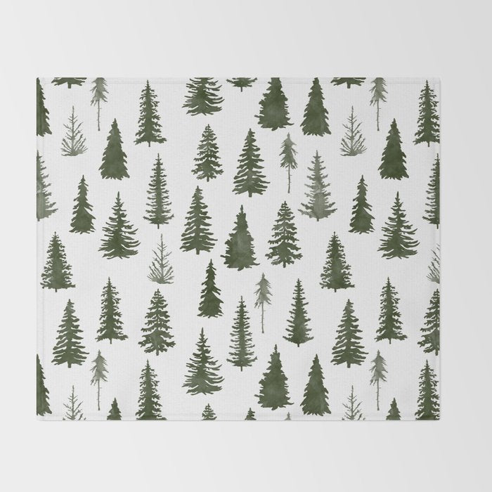 Forest 07 Throw Blanket Gallery Image 2
