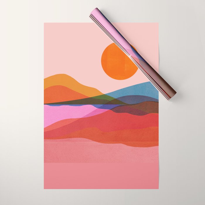 Abstraction_OCEAN_Beach_Minimalism_001 Wrapping Paper Gallery Image 1