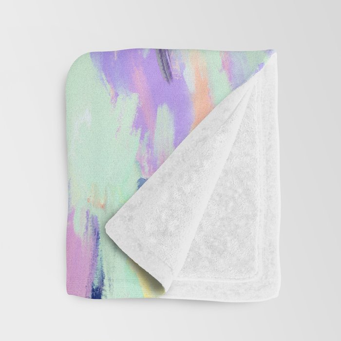 Artistic summer brushstrokes AS Throw Blanket Gallery Image 3