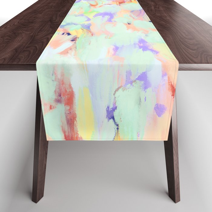 Artistic summer brushstrokes AS Table Runner Gallery Image 1
