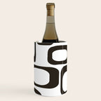 Mid Century Modern Shapes Black And White #society6 #buyart Wine Chiller Gallery Image 1