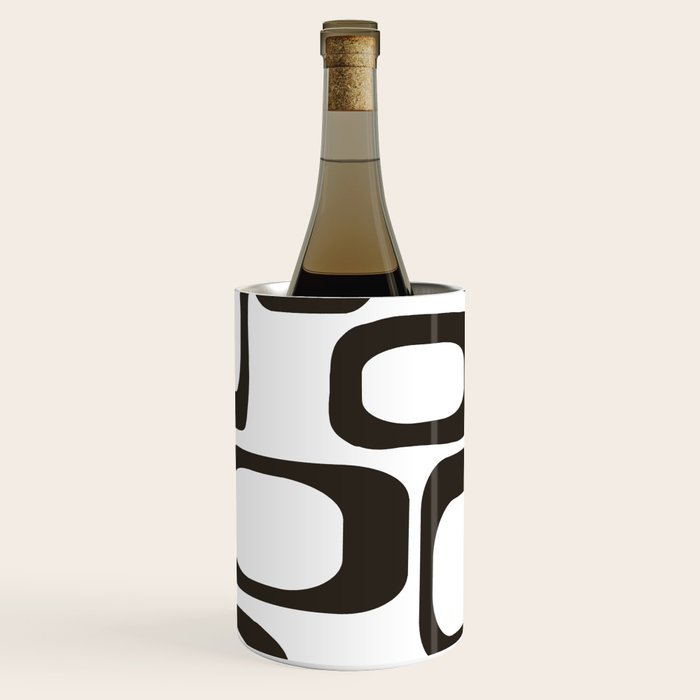 Mid Century Modern Shapes Black And White #society6 #buyart Wine Chiller Gallery Image 1