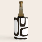 Mid Century Modern Shapes Black And White #society6 #buyart Wine Chiller Gallery Image 2
