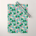 Super Bloom - Bright Floral Pattern Wrapping Paper Gallery Image 1