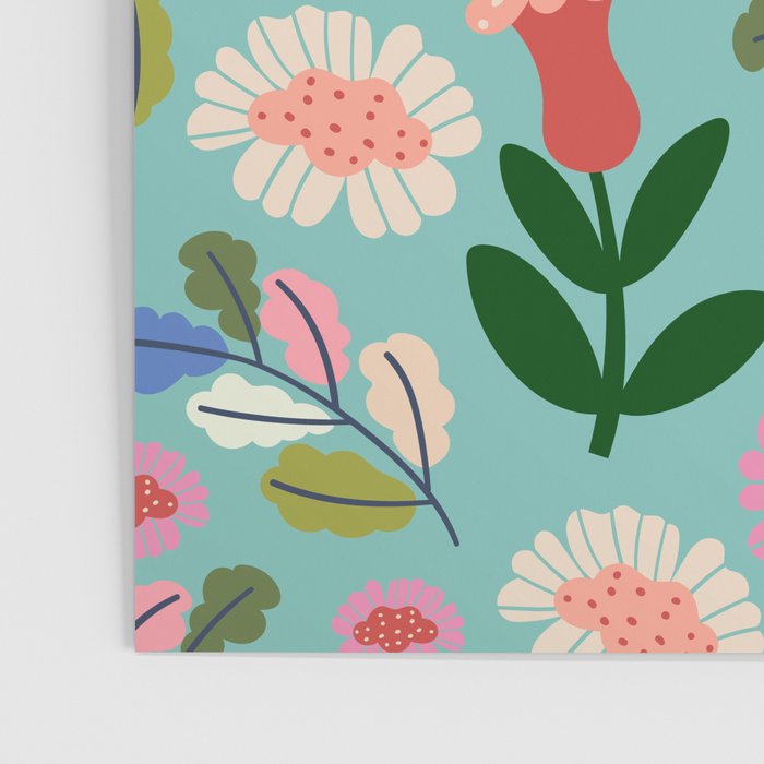 Super Bloom - Bright Floral Pattern Poster Gallery Image 3