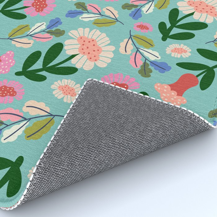 Super Bloom - Bright Floral Pattern Rug Gallery Image 4
