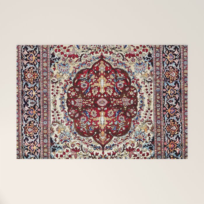Tehran North Persian Carpet Print Welcome Mat Gallery Image 1