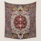 Tehran North Persian Carpet Print Wall Tapestry Gallery Image 4