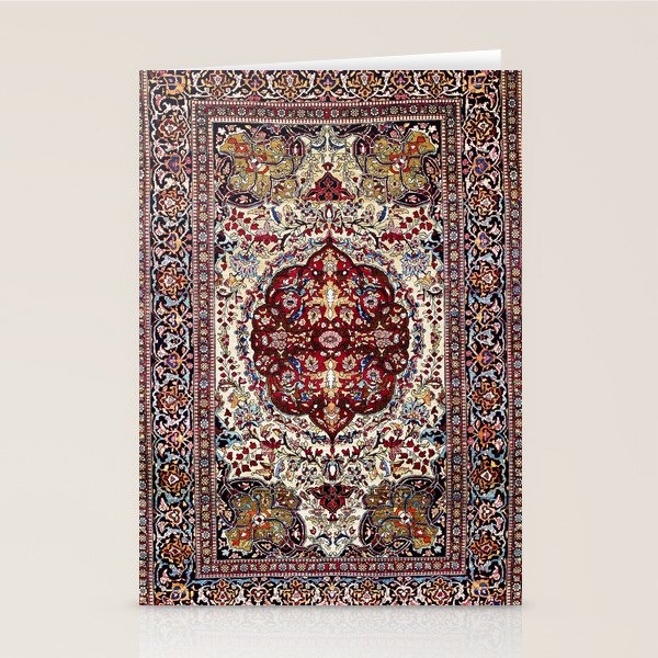 Tehran North Persian Carpet Print Stationery Card Gallery Image 2