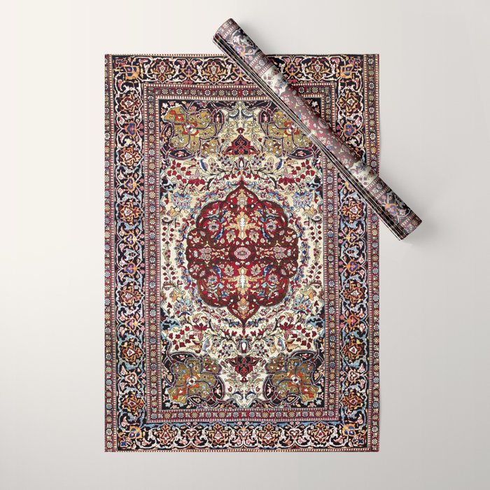 Tehran North Persian Carpet Print Wrapping Paper Gallery Image 1