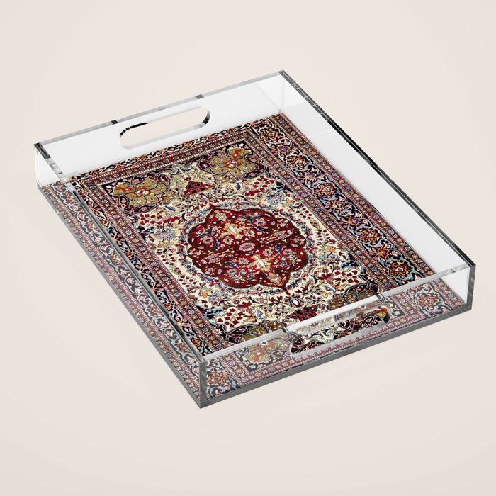 Tehran North Persian Carpet Print Acrylic Tray Gallery Image 1