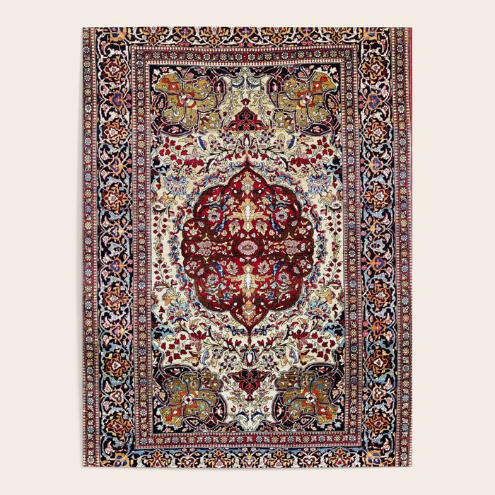 Tehran North Persian Carpet Print Poster Gallery Image 4