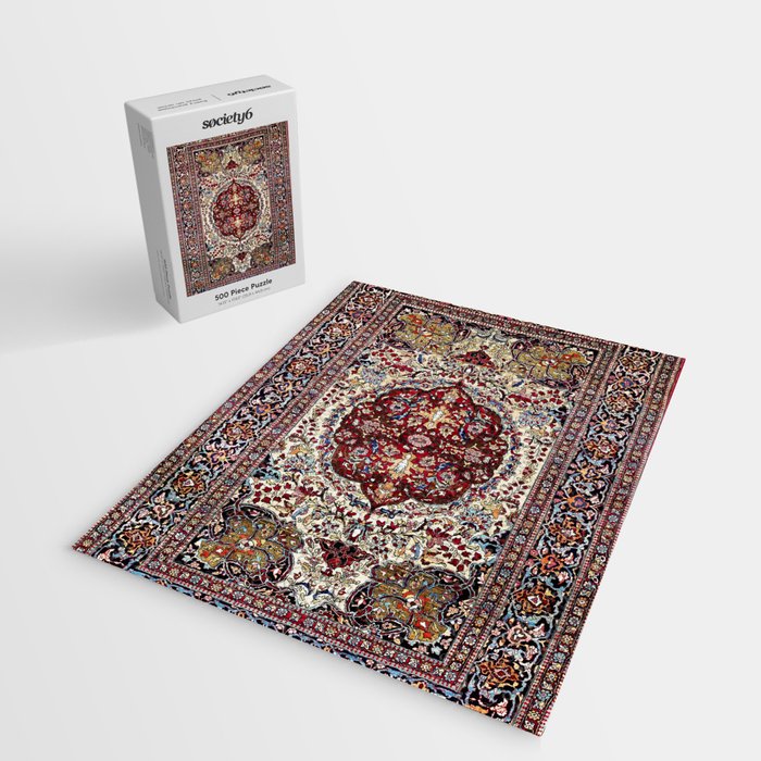 Tehran North Persian Carpet Print Jigsaw Puzzle Gallery Image 2