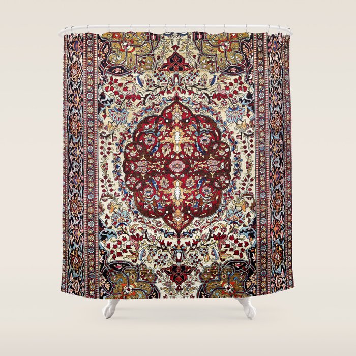 Tehran North Persian Carpet Print Shower Curtain Gallery Image 1