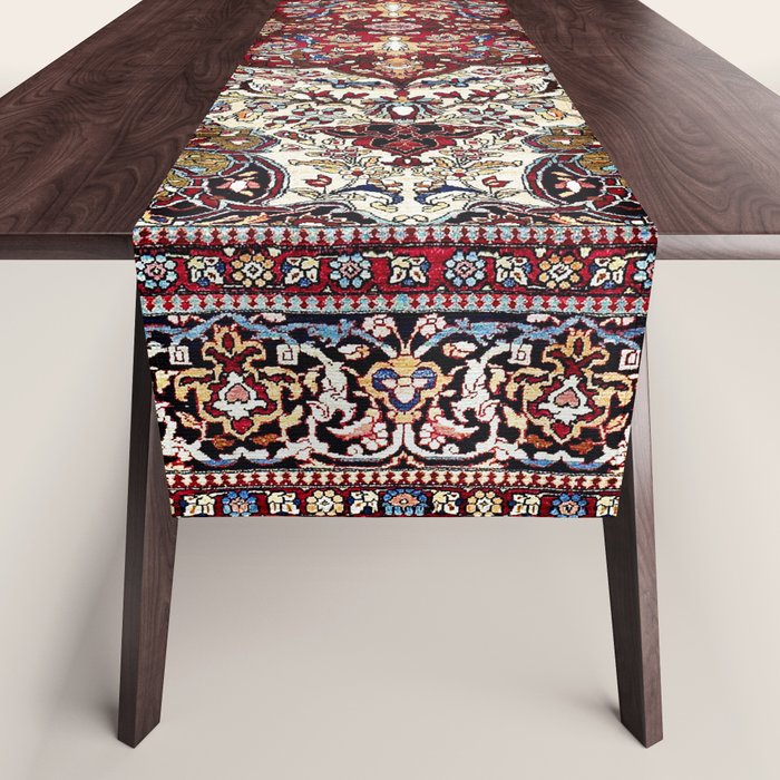 Tehran North Persian Carpet Print Table Runner Gallery Image 1