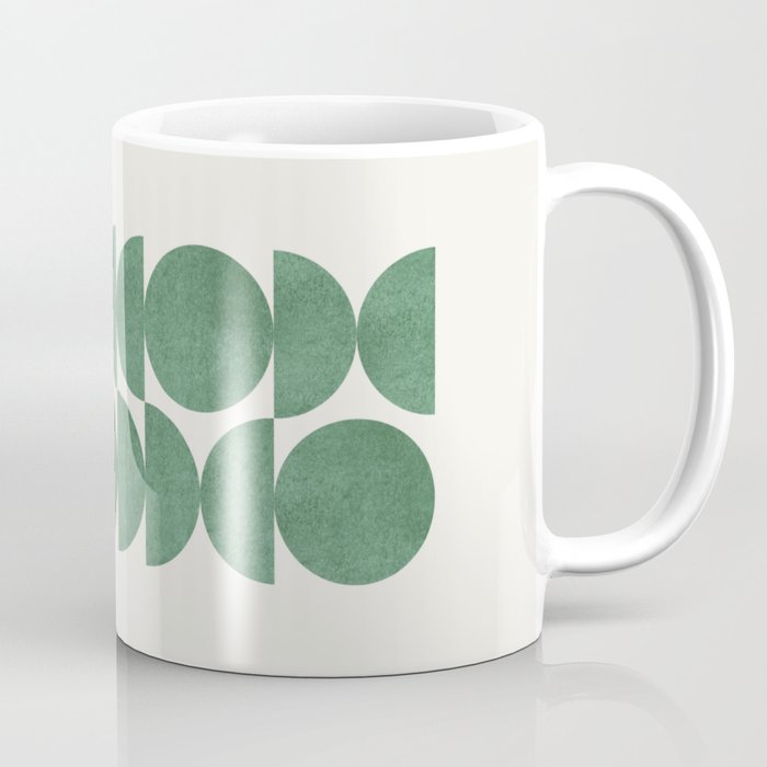 Green Retro Scandinavian - Mid Century Modern Coffee Mug Gallery Image 1