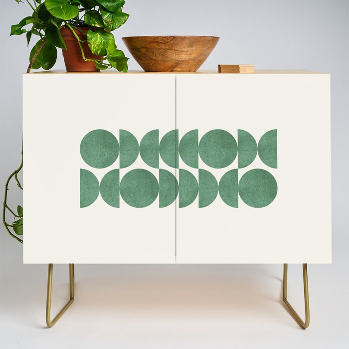 Green Retro Scandinavian - Mid Century Modern Credenza Gallery Image 1