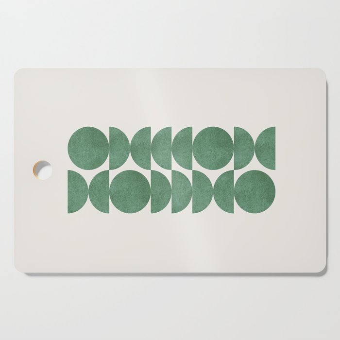 Green Retro Scandinavian - Mid Century Modern Cutting Board Gallery Image 1