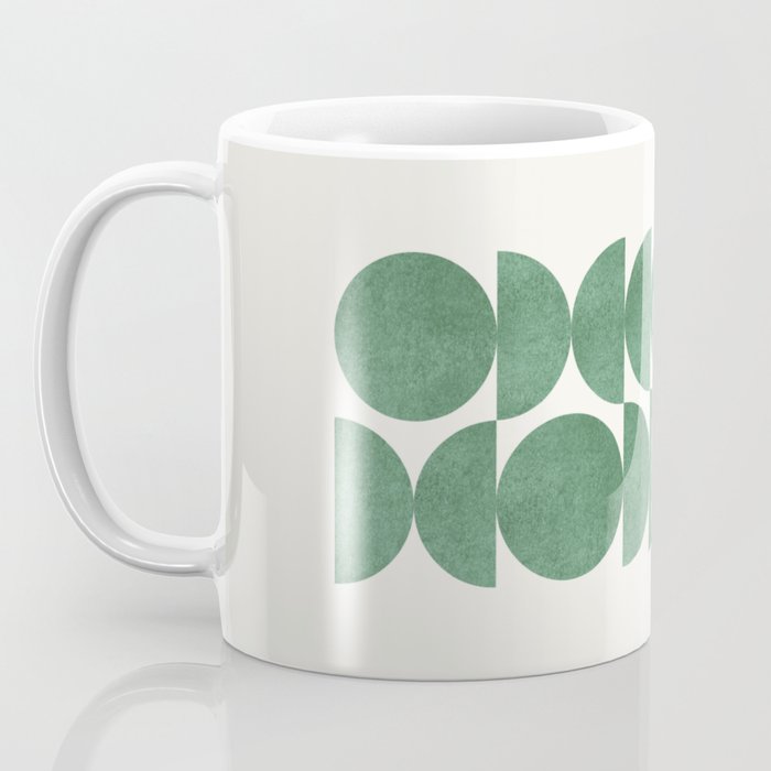 Green Retro Scandinavian - Mid Century Modern Coffee Mug Gallery Image 3