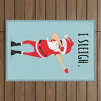 Dabbing Santa I Sleigh Outdoor Rug Gallery Image 1