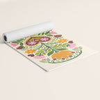Let your Love Bloom Floral Folk Art Yoga Mat Gallery Image 2