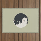 Hidden cat 26 yin yang hug Outdoor Rug Gallery Image 1