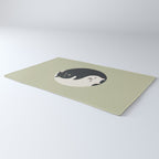 Hidden cat 26 yin yang hug Rug Gallery Image 3