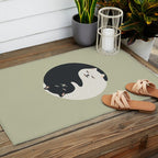 Hidden cat 26 yin yang hug Outdoor Rug Gallery Image 2