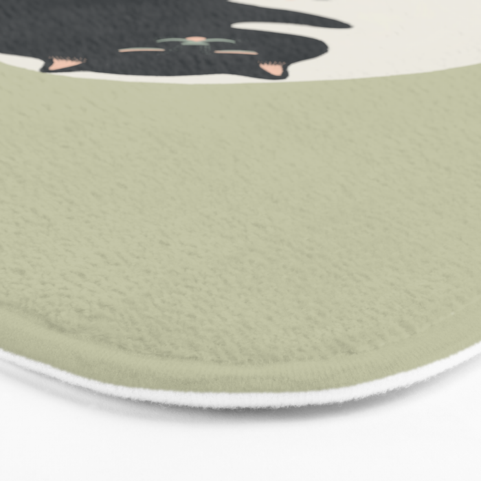 Hidden cat 26 yin yang hug Bath Mat - Thumbnail 2