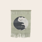 Hidden cat 26 yin yang hug Wall Hanging Gallery Image 1