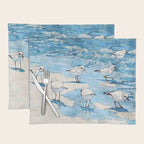 Piping Plovers in the Surf Watercolor Placemat Gallery Image 1