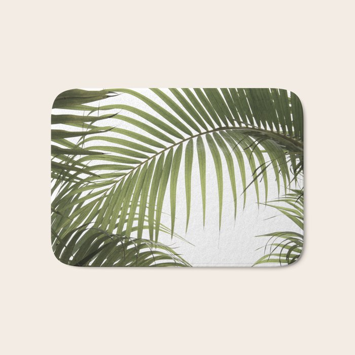 Palm Leaves Photo 01 Bath Mat Gallery Image 1