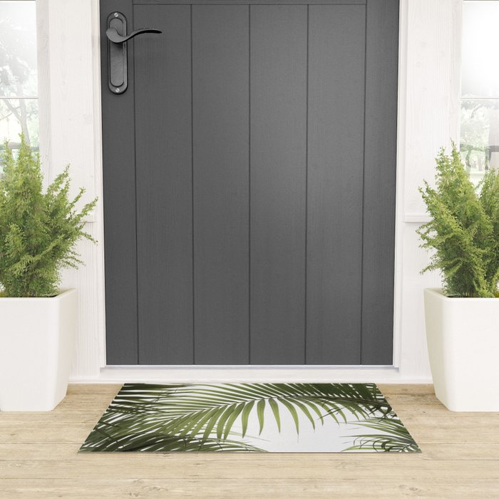 Palm Leaves Photo 01 Welcome Mat Gallery Image 3